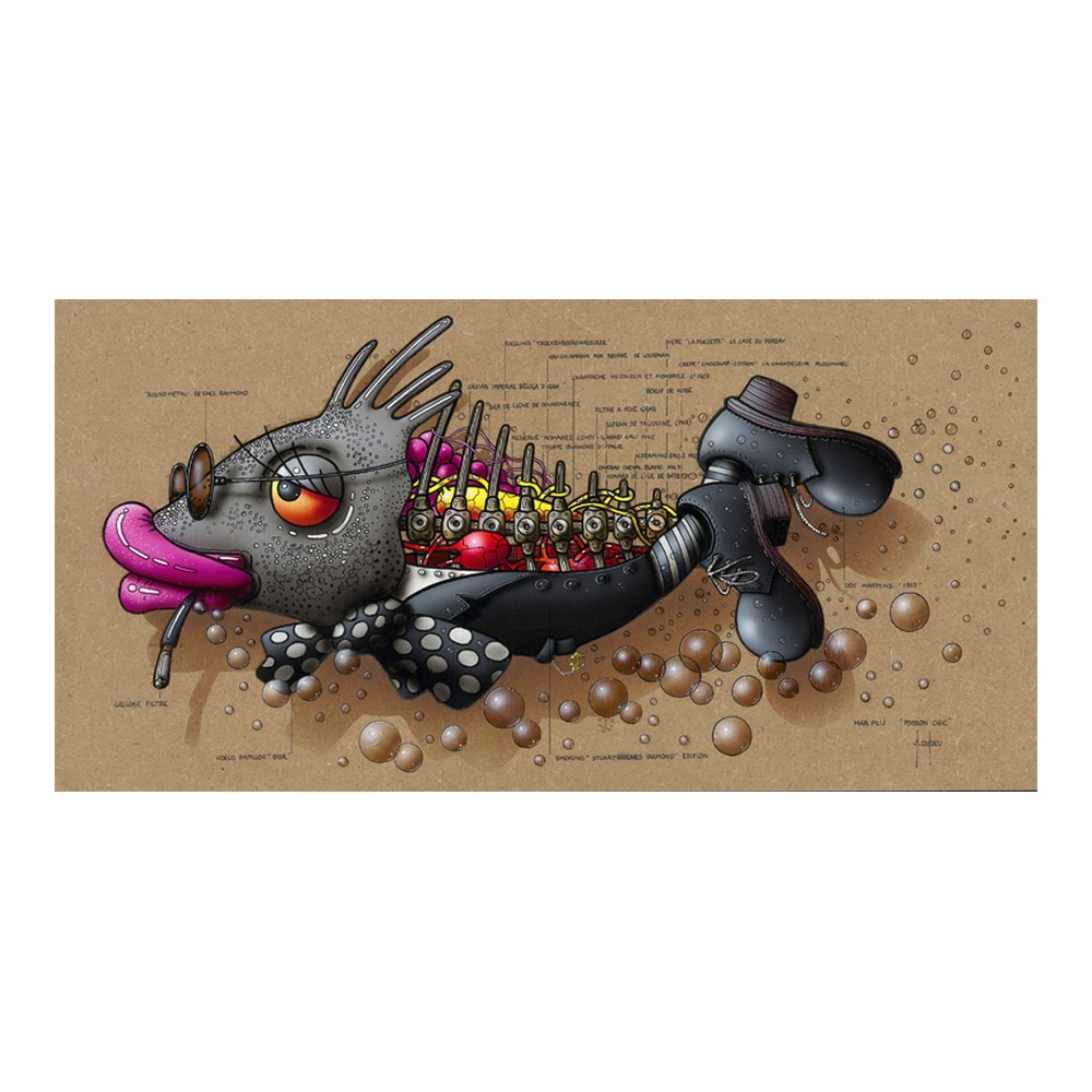 affiche poisson chic