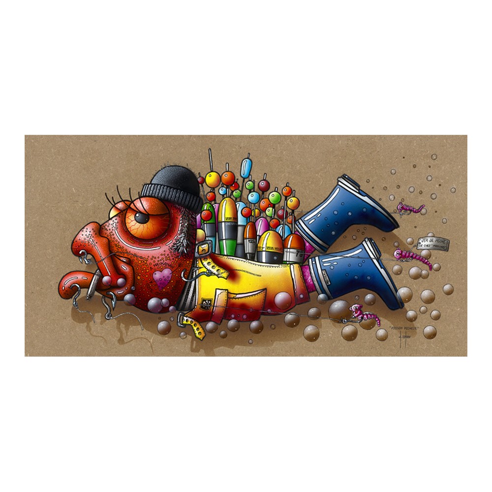 affiche_poisson_pecheur_mariniere_alain_coadou_appat_peche_ac-0968 affiche poisson pêcheur alain coadou