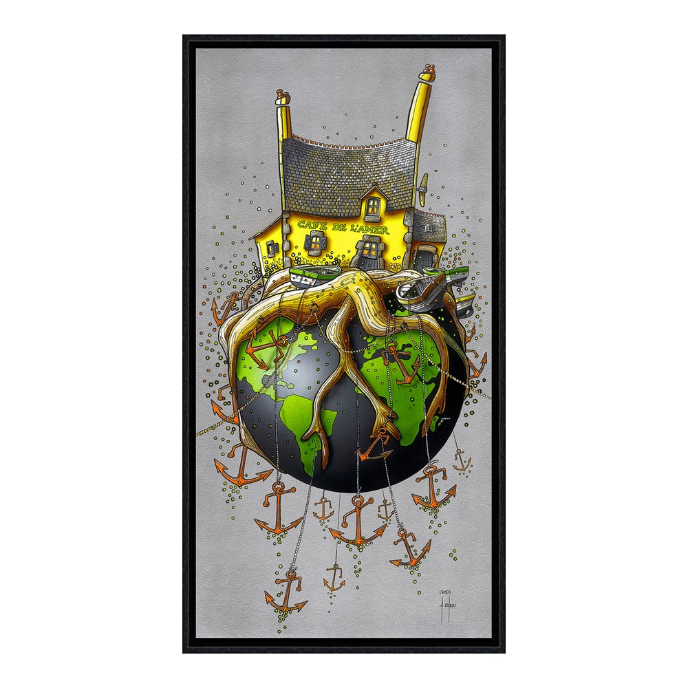 cadre_alain_coadou_l_amer_cafe_jaune_idee_cadeau_homme_ac-0959 cadre alain coadou l'amer