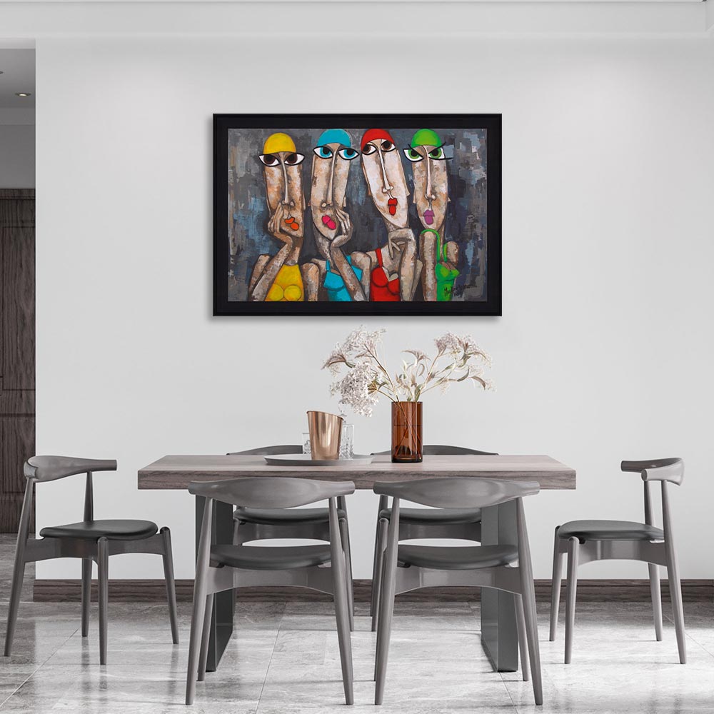 Cadre Martine Gonnin Baigneuses Primaires