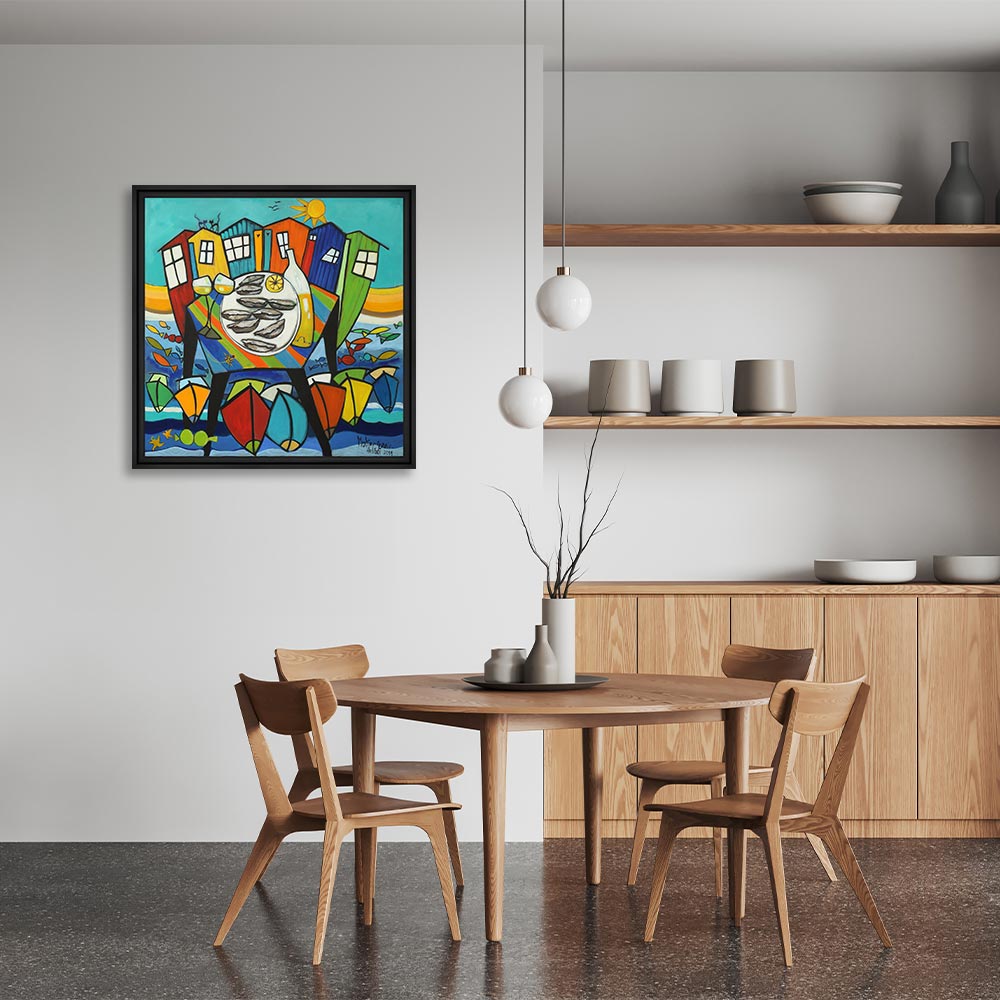 cadre_martine_gonnin_fete_du_port_decoration_cuisine_couleurs Cadre Martine Gonnin Fête du Port