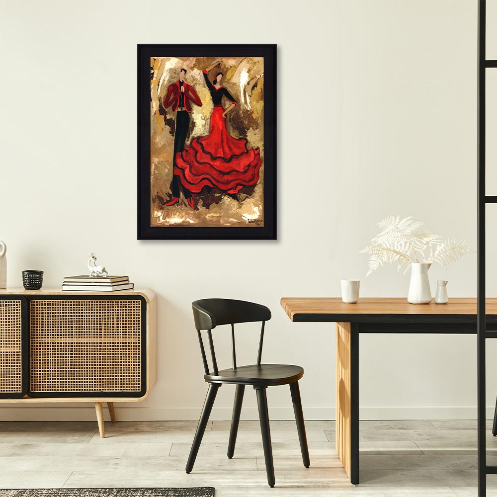 cadre_martine_gonnin_ole_danseurs_salon_femme_homme Cadre Martine Gonnin Olé