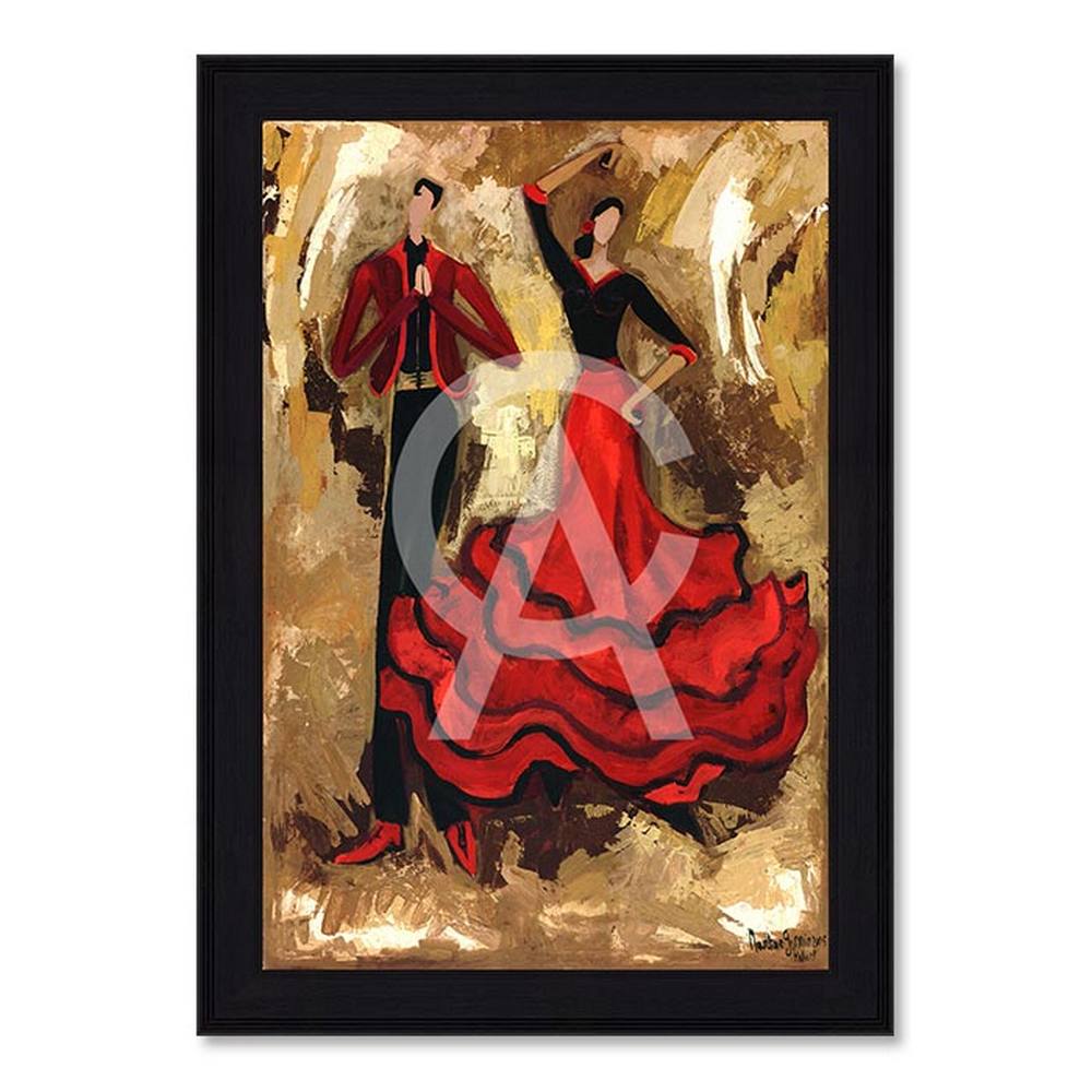 tableau_ole_martine_gonnin_couple_danse_tango_rouge_noir Tableau Olé Martine Gonnin