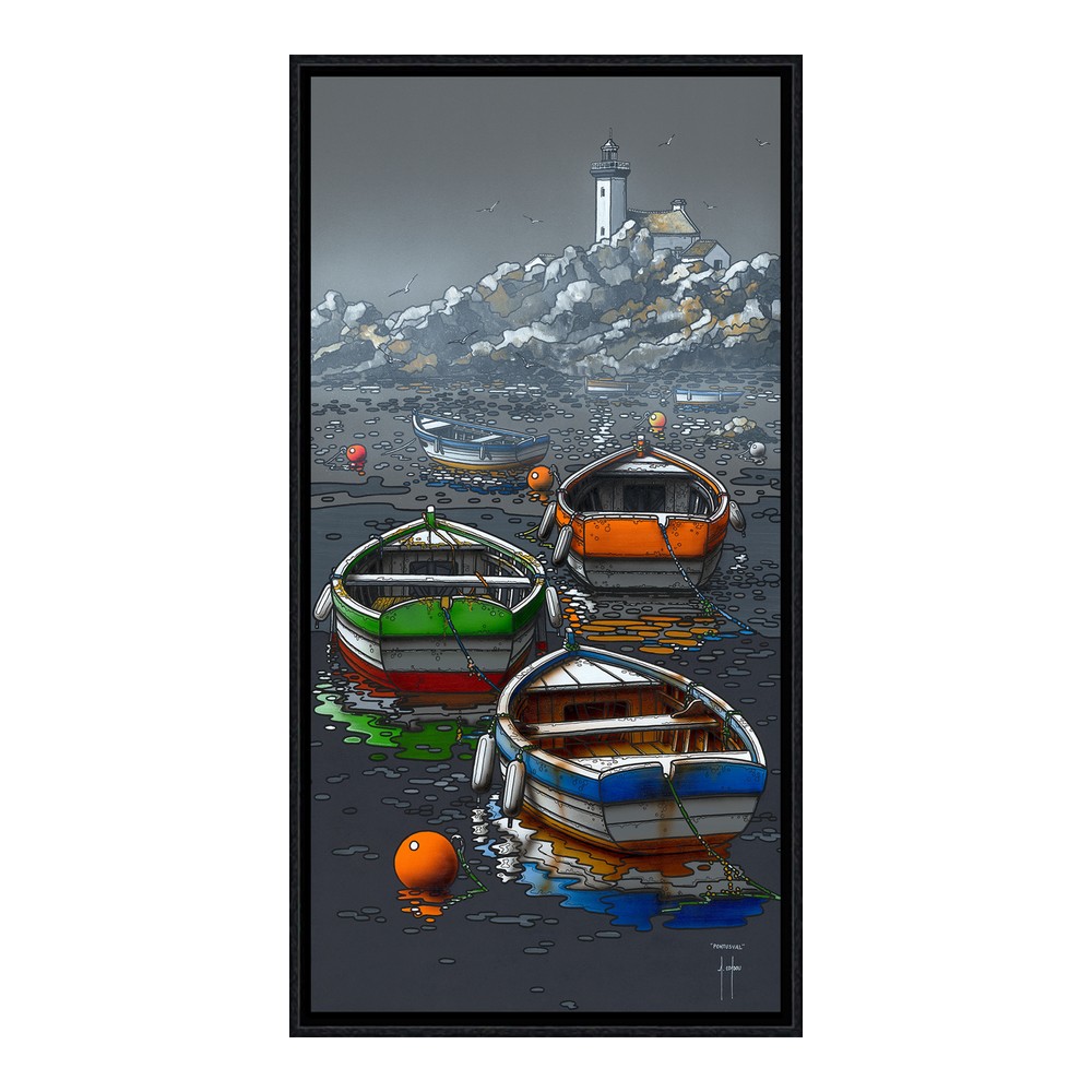 tableau_pontusvalphare_bateaux_finistere_plage_bretagne_peinture_alain_coadou_ac-0986 Tableau Bateaux au Port de Pontusval