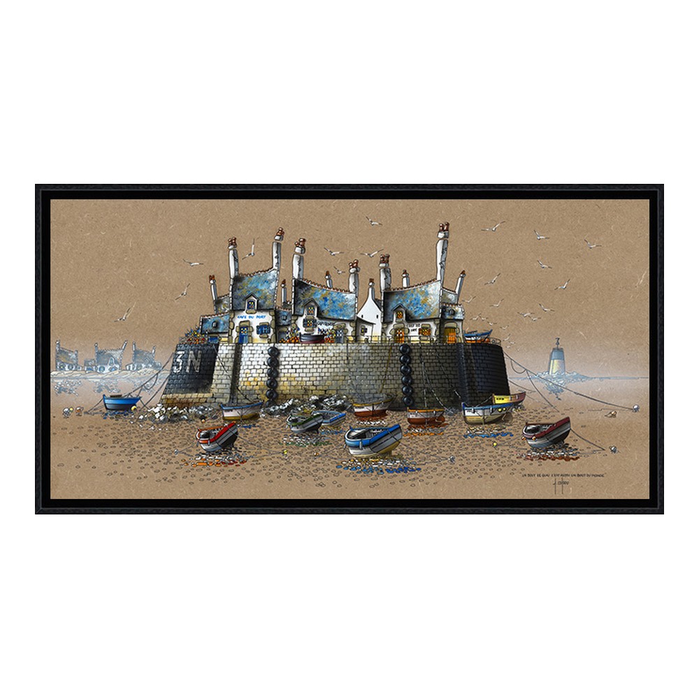 tableau_un_bout_de_quai_alain_coadou_cafe_du_port_bateau_ac-0975 Tableau un Bout de Quai Coadou