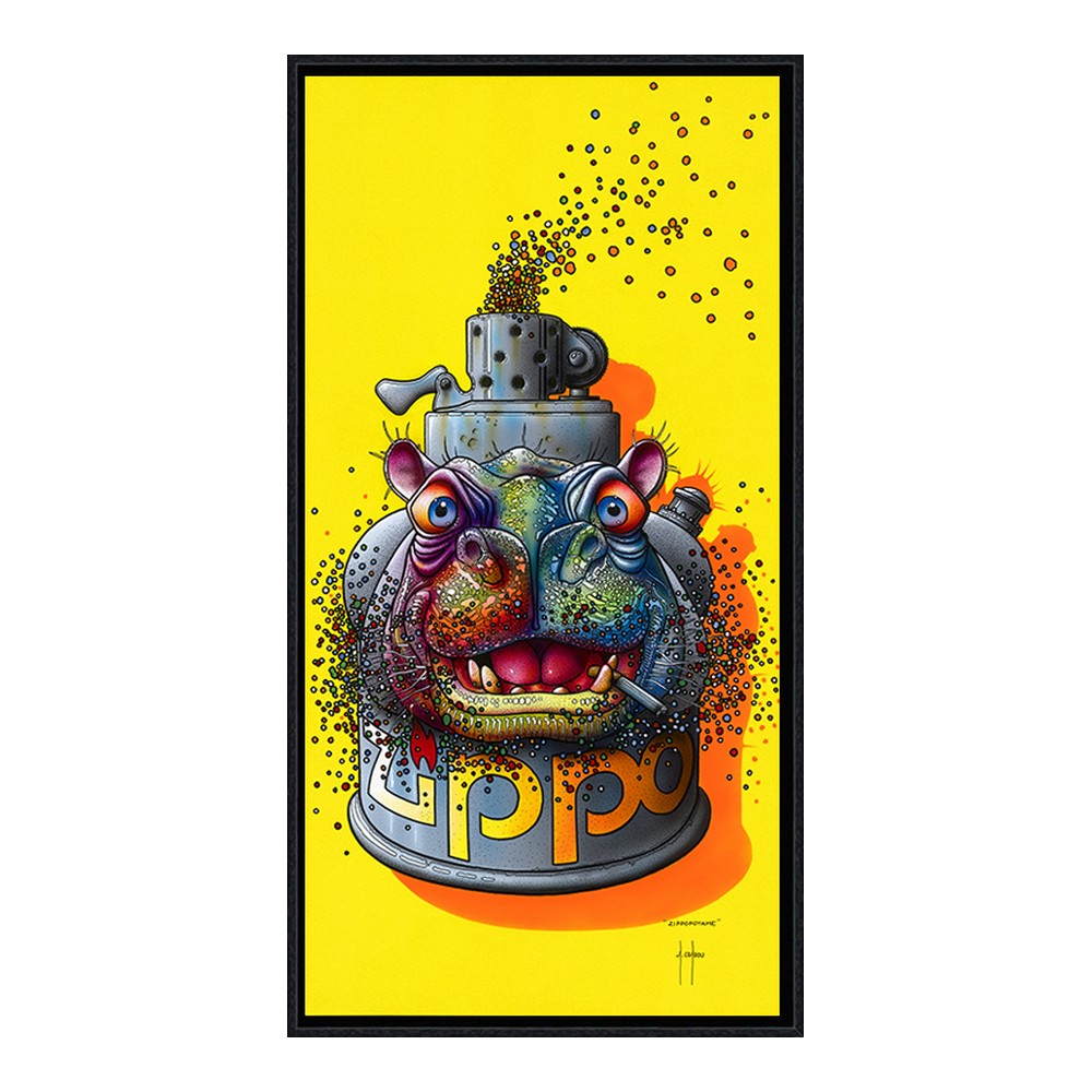 Tableau Zippopotame Briquet Coadou