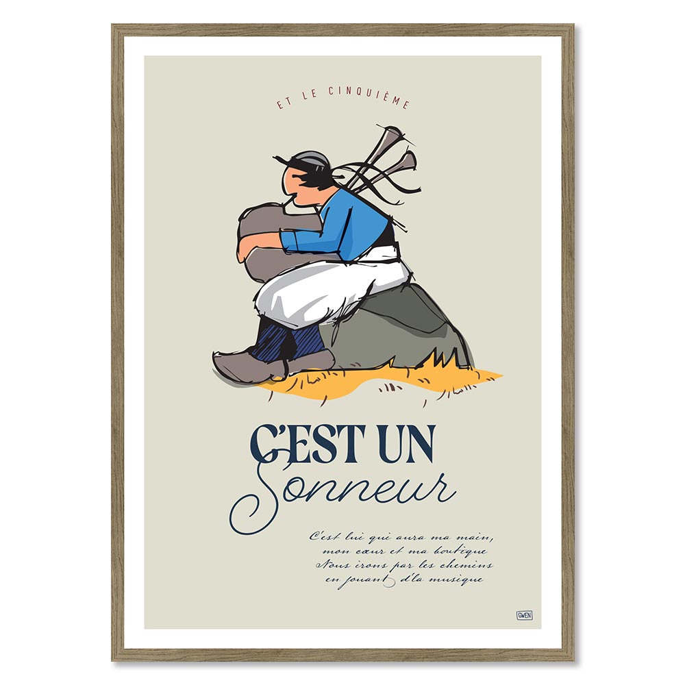 affiche encadrée Sonneurs