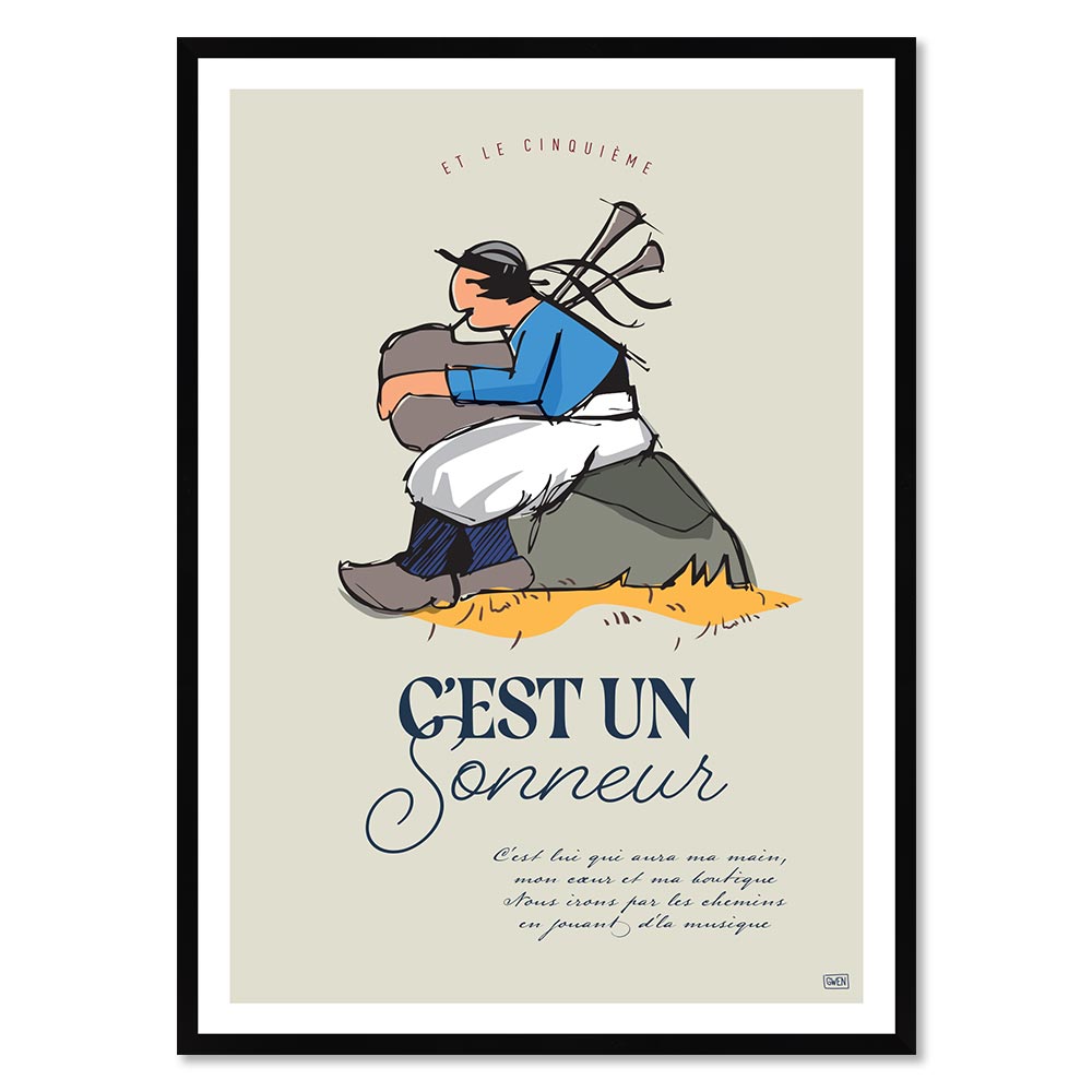 affiche encadrée Sonneurs