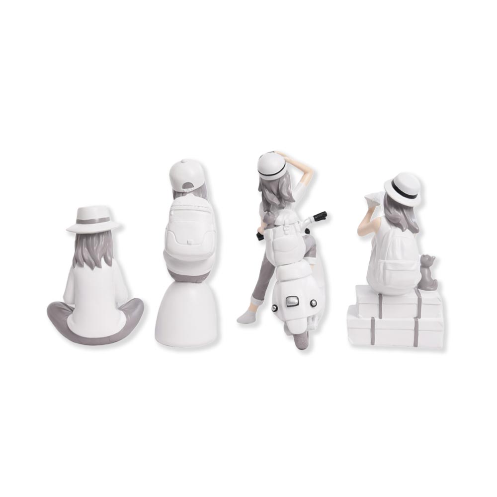 lot de sculpture femmes blanche grise