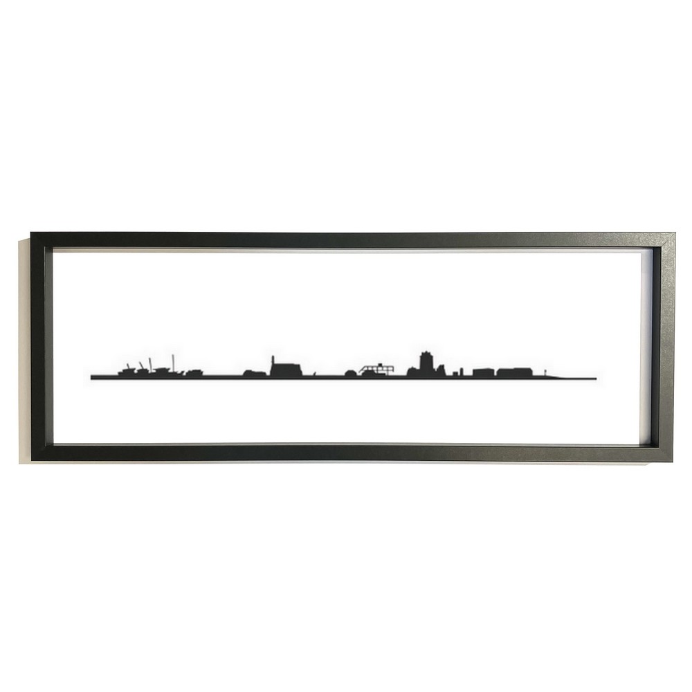 skyline_encadree_camaret_sur_mer_noir_finistere_bretagne_cadeau_original Skyline encadrée Camaret sur mer