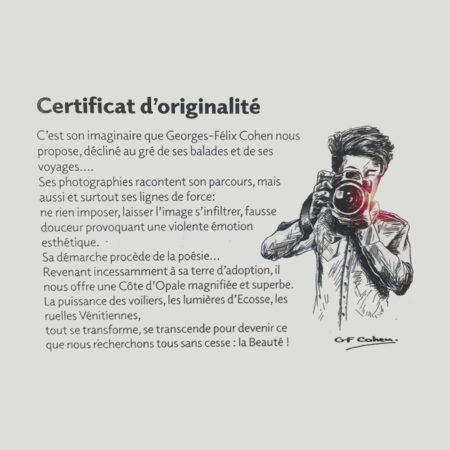 certificat originalité cohen