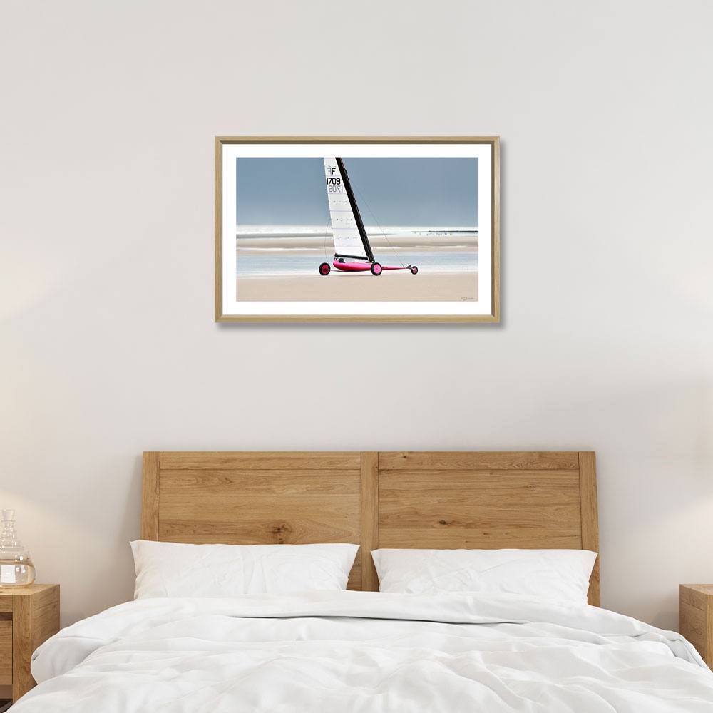 décoration chambre plage cohen Char à Voile Rose