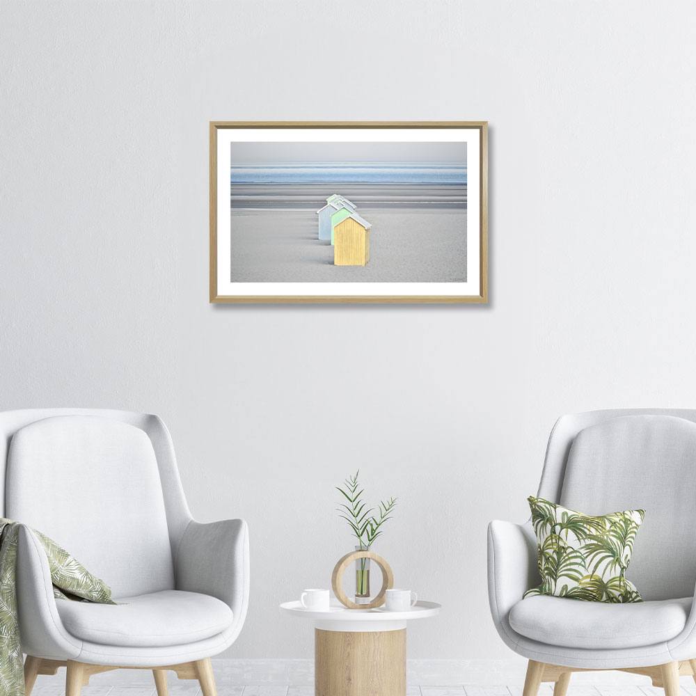 décoration originale cabanes de plage Jaune Vert Bleu