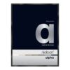 cadre_alpha_nielsen_aluminium_format_moyen_brillant_noir_anodise_016 cadre alpha nielsen aluminium