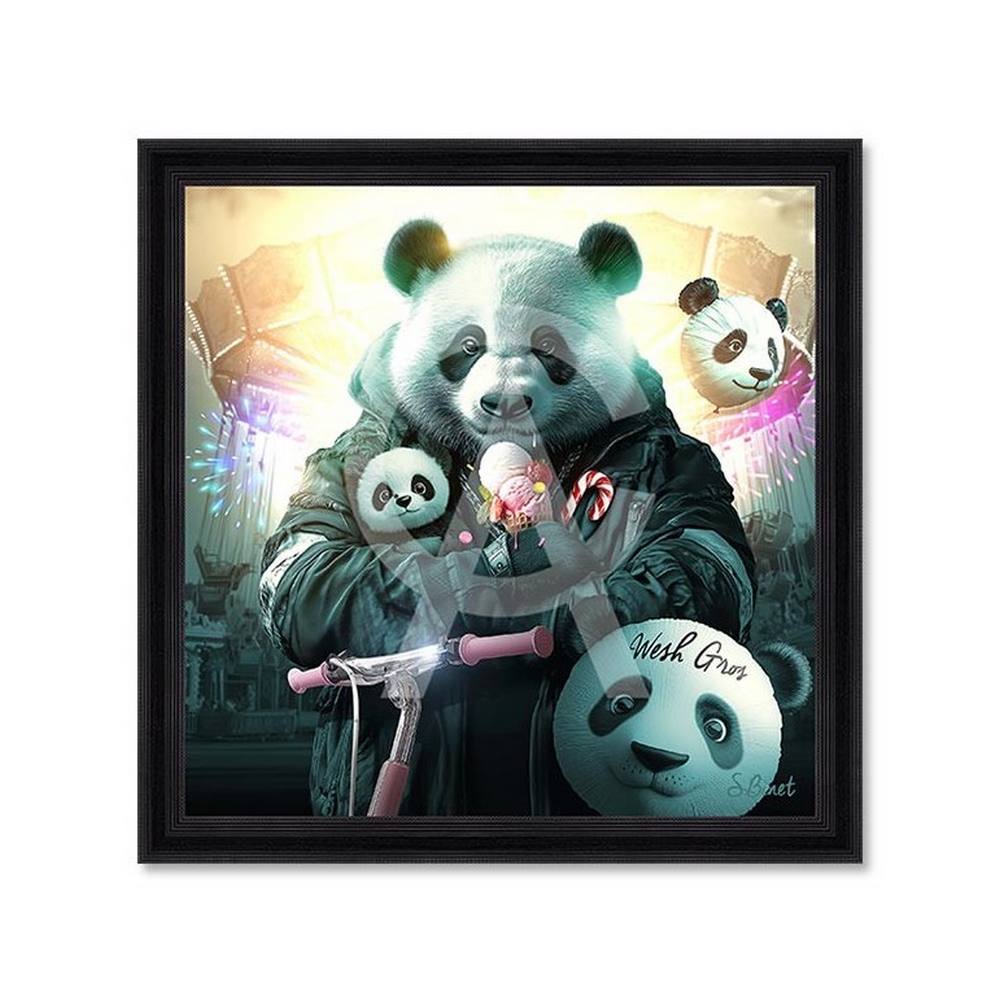 cadre_panda_love_glace_trotinette_wesh_gros_sylvain_binet_tours cadre Panda Love sylvain binet