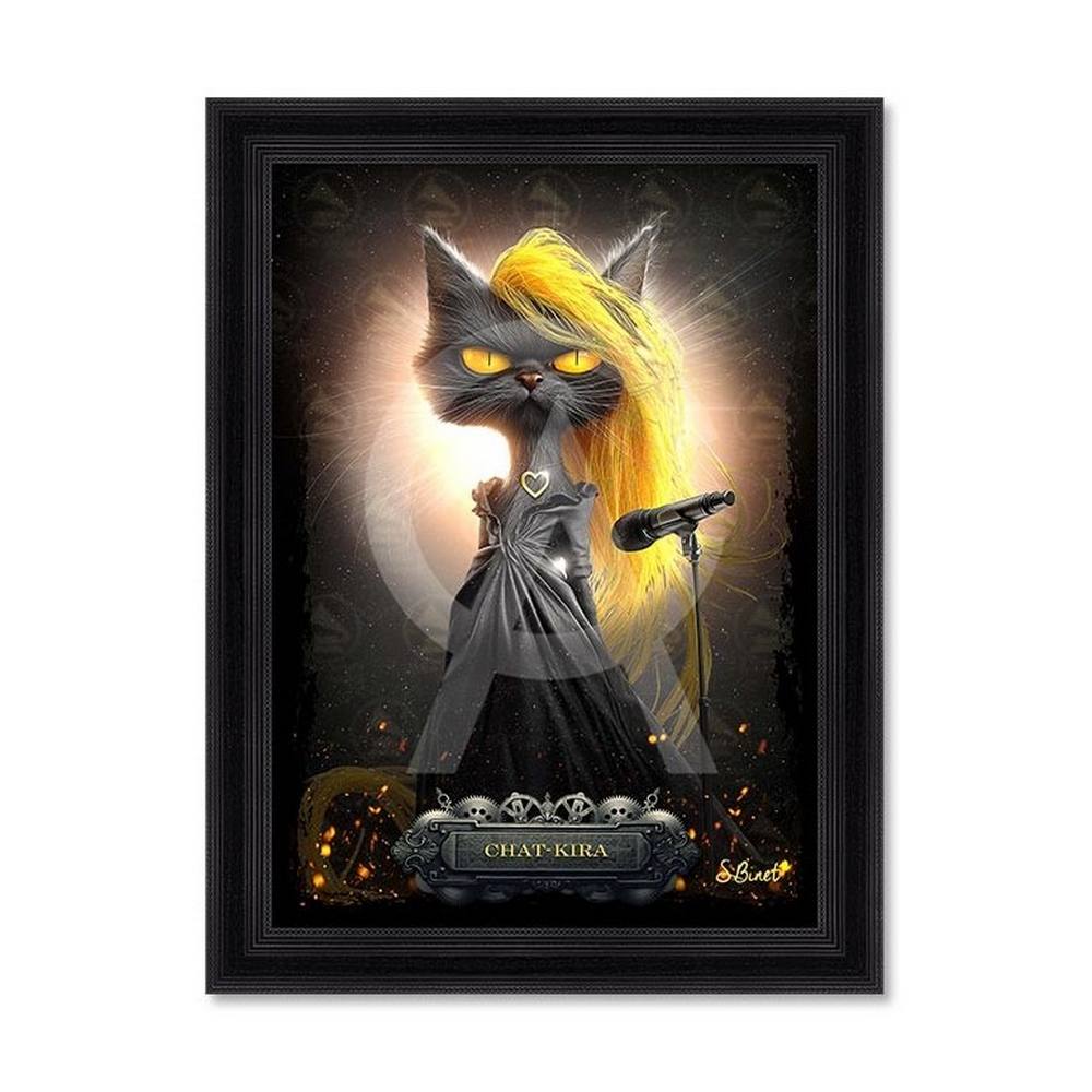 Cadre sylvain binet Chat-Kira