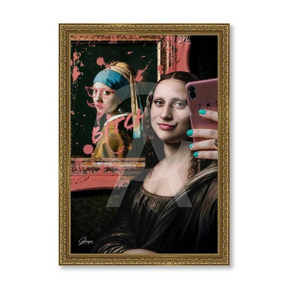 tableau_alexandre_granger_muses_III_3_mona_lisa_leonard_de_vinci_nice cadre Muses II alexandre granger