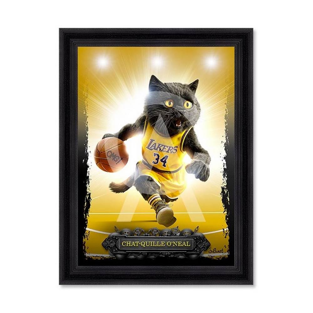 tableau chat-Quille O'Neal sylvain binet