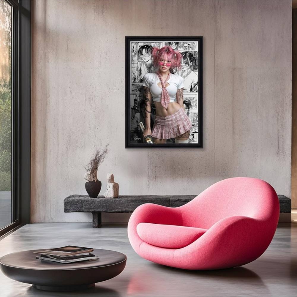 tableau Manga Girl alexandre granger