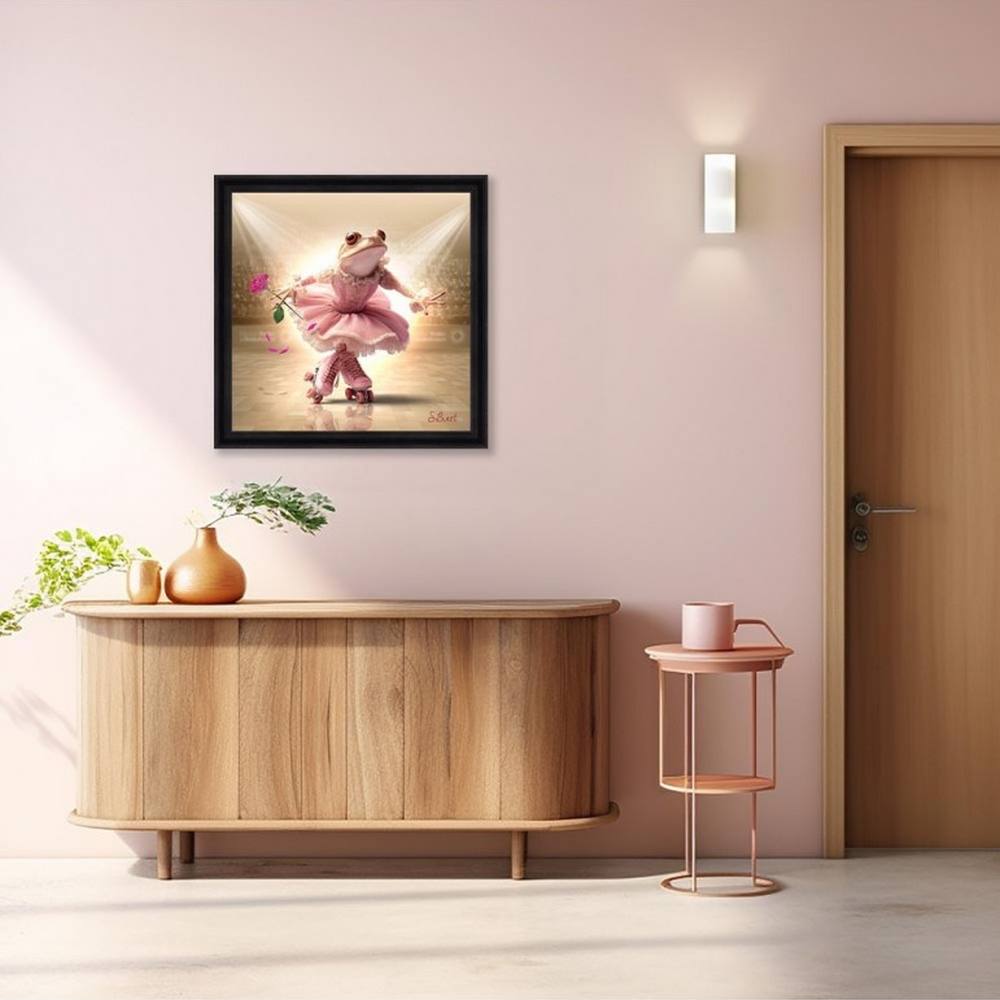 tableau_s_binet_grenouille_roller_sport_decoration_chambre_fille_strasbourg tableau s.binet Grenouille Roller