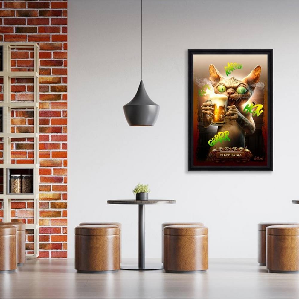 tableau sylvain binet chat-Rabia