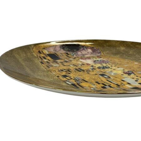 assiette plat a tarte klimt le baiser