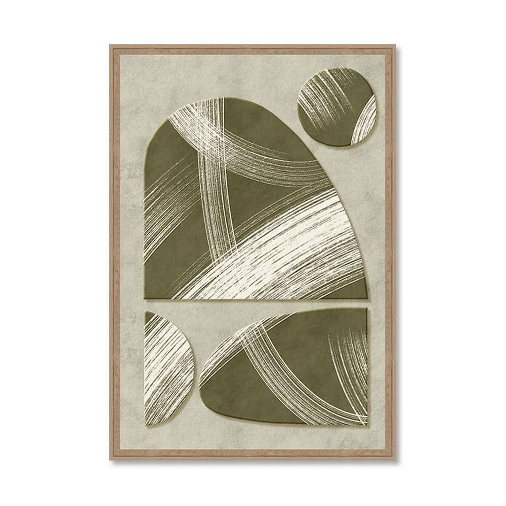 Cadre Abstrait Tons Naturels Evoa Design