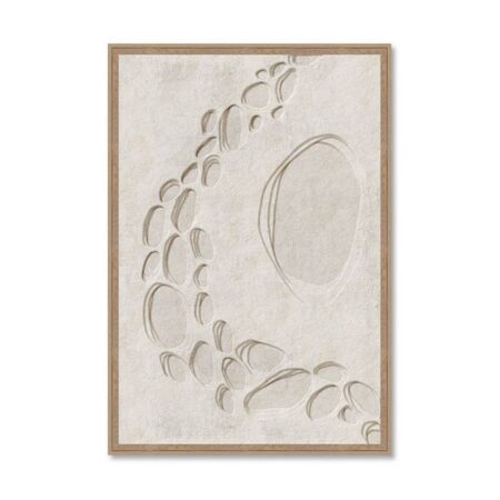 Cadre Cercles Abstraits Beiges Evoa Design