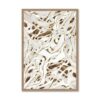 Cadre Contemporain Abstrait Marron Beige