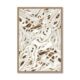 Cadre Contemporain Abstrait Marron Beige