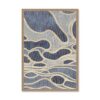 Cadre Design Abstrait Bleu Beige Evoa Design