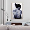 Cadre Femme Dos Nu Bleu