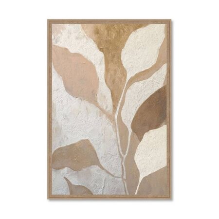 Cadre Feuilles Ton Beige Evoa Design