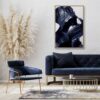 cadre_silhouettes_bleus_profil_abstrait_evoa_design_caf_25047_deco_salon_moderne Cadre Silhouette Bleus Evoa Design