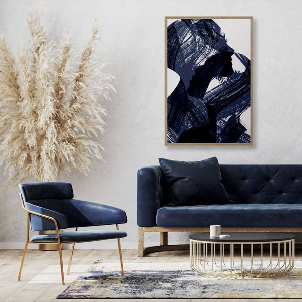 cadre_silhouettes_bleus_profil_abstrait_evoa_design_caf_25047_deco_salon_moderne Cadre Silhouette Bleus Evoa Design