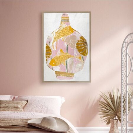 Cadre Vase et Poissons Evoa Design