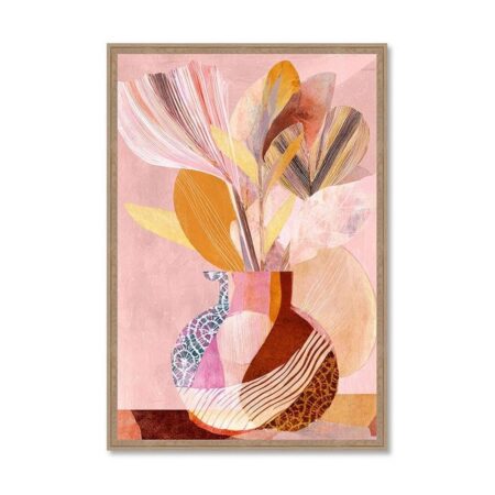 Cadre Vase Fleuri Evoa Design Effet Patchwork