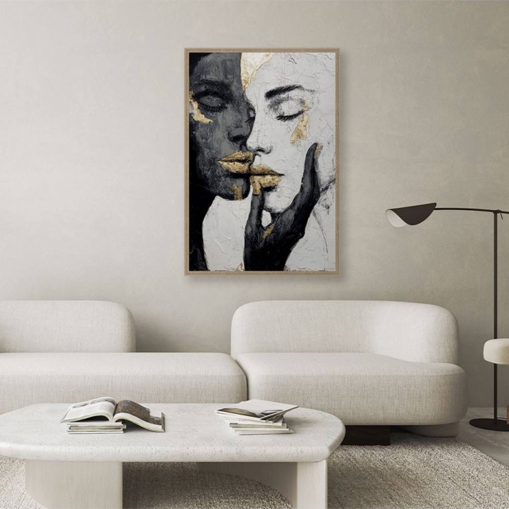 cadre_visages_femmes_evoa_design_caf_25027_contemporain_craquelures_or Cadre Visages Femmes Evoa Design