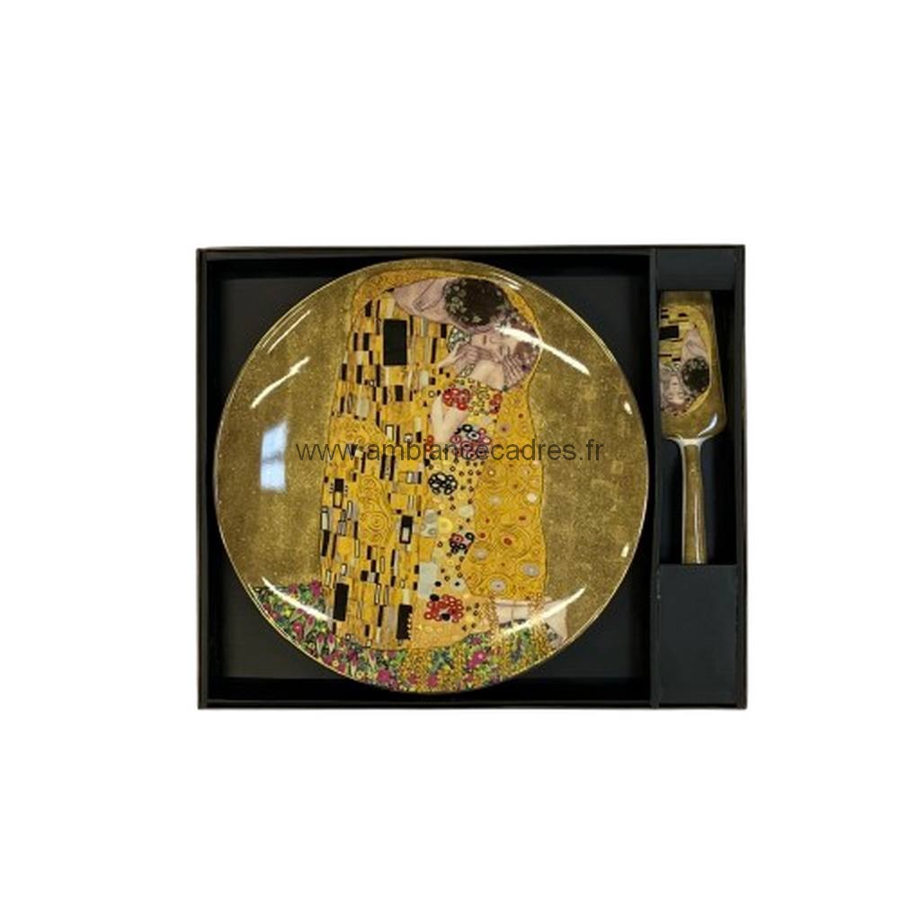 coffret_decoration_pele_dessert_gateaux_plat_a_tarte_klimt_le_baiser_AU6088 coffret décoration pelle dessert