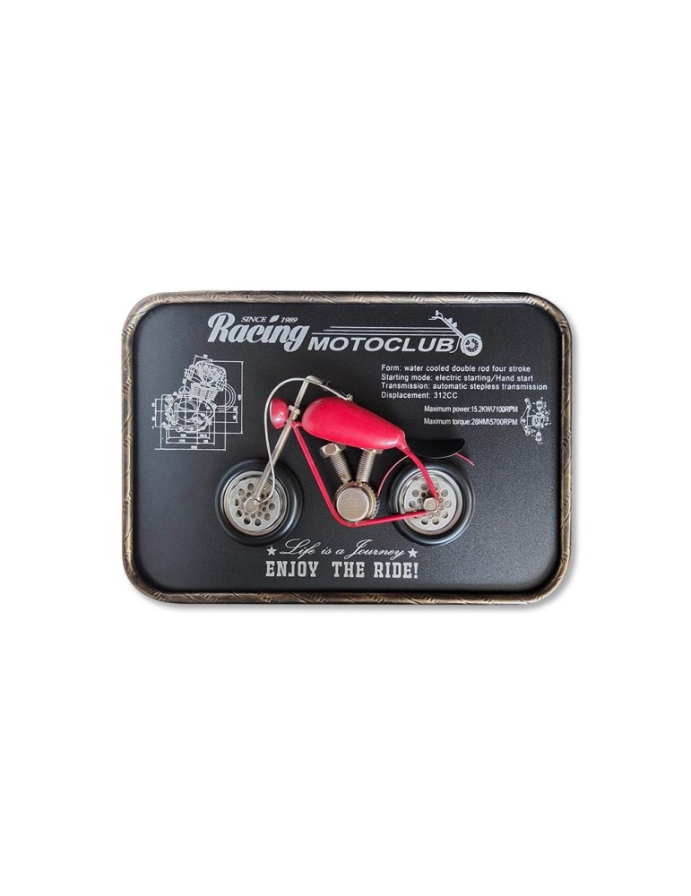 Déco Murale Moto Rouge