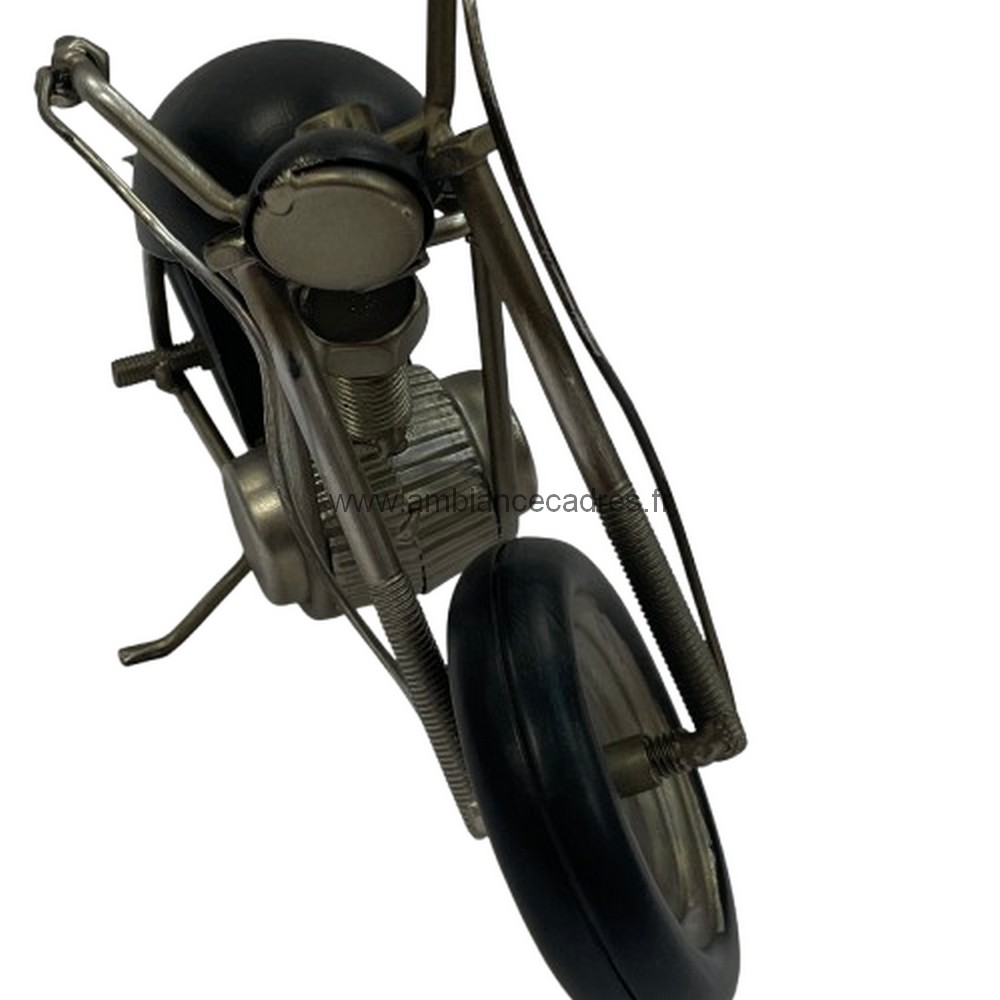 déco petite moto noire à poser