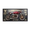 Horloge Déco Moto Rouge