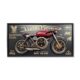 Horloge Déco Moto Rouge