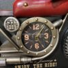 horloge décorative moto rouge
