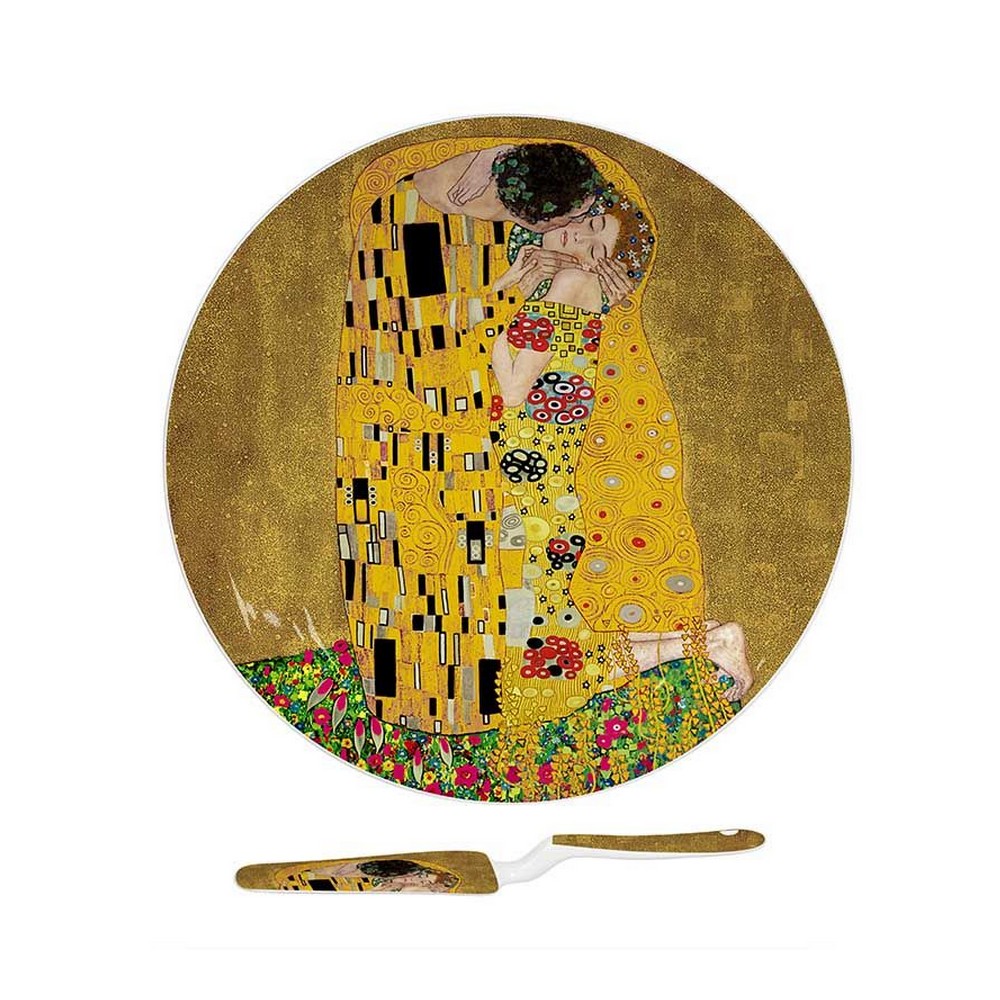plat_a_tarte_klimt_le_baiser_decoration_murale_collection_musee_30.5cm_AU6088 Plat à Tarte Klimt Le Baiser