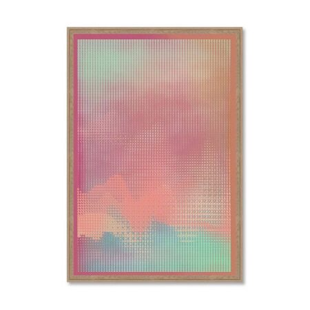 Tableau Abstrait Rose Bleu Evoa Design