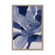 Tableau Abstrait Volutes Bleus Indigo Evoa Design