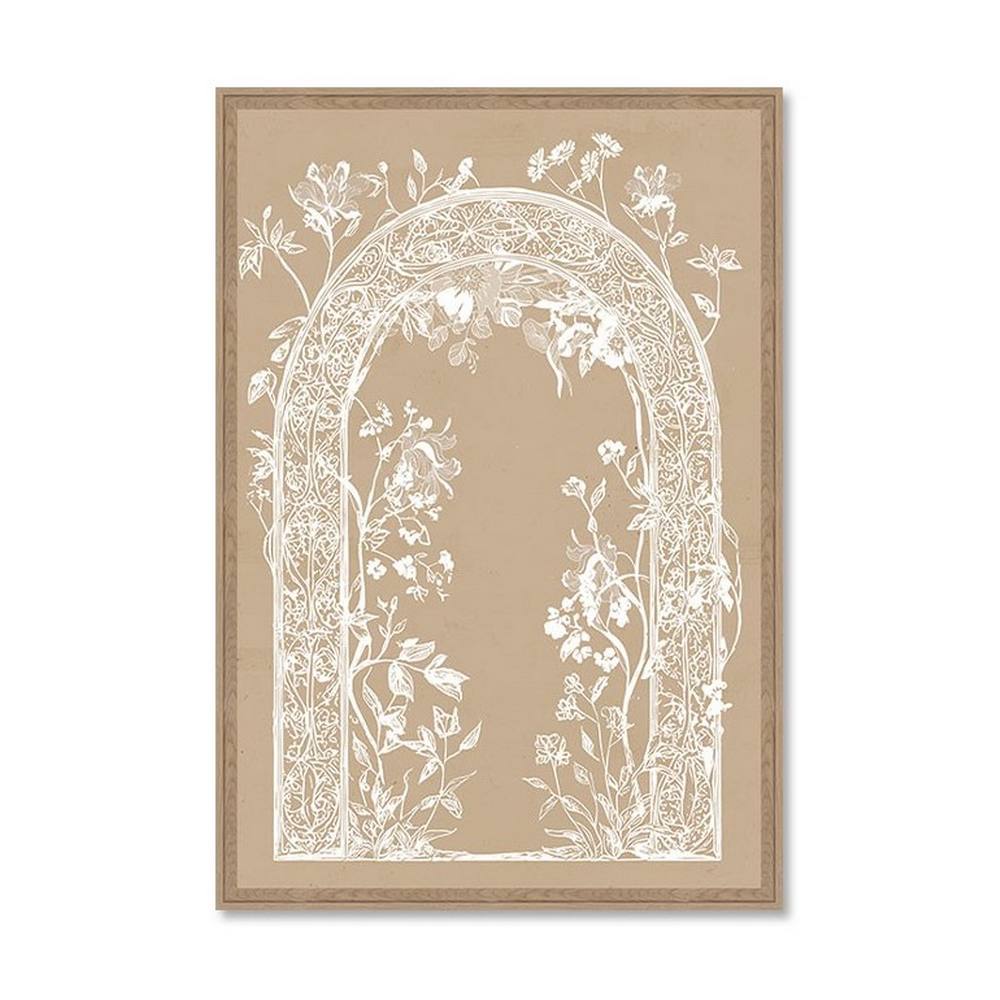 tableau_arche_florale_blanche_evoa_design_caf_25068_style_boheme Tableau Arche Florale Blanche