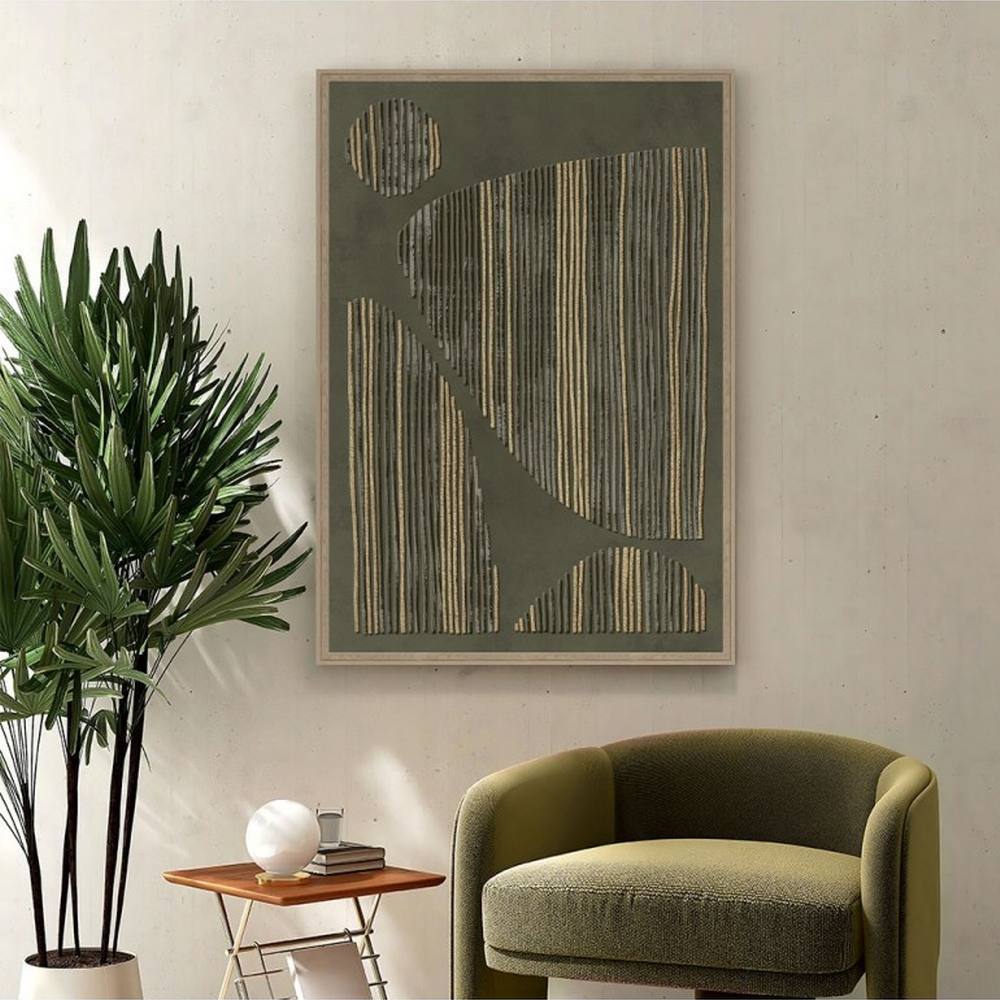 Tableau Abstrait Vert Evoa Design