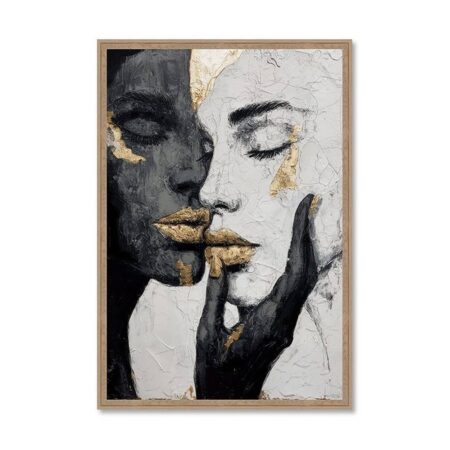 Tableau Couple Visages Femmes Evoa Design